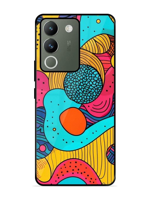 Psychedelic Patterns Glossy Soft Edge Case for Vivo Y200 (5G) Chachhi