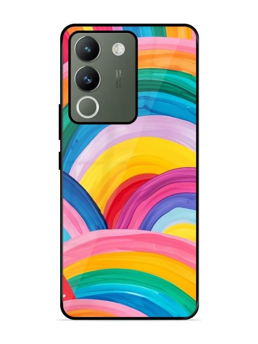 Rainbow Symphony Glossy Soft Edge Case for Vivo Y200 (5G) Chachhi