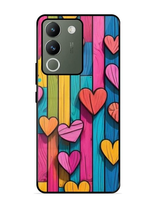 Rainbow Of Hearts Glossy Soft Edge Case for Vivo Y200 (5G) Chachhi