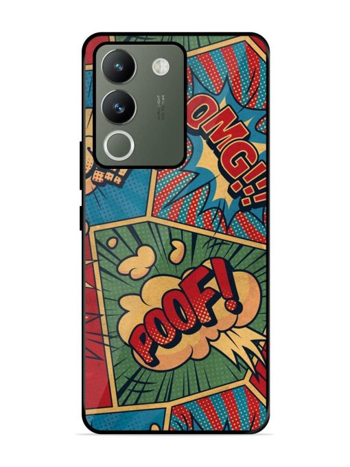 Comic Book Chaos Glossy Soft Edge Case for Vivo Y200 (5G) Chachhi