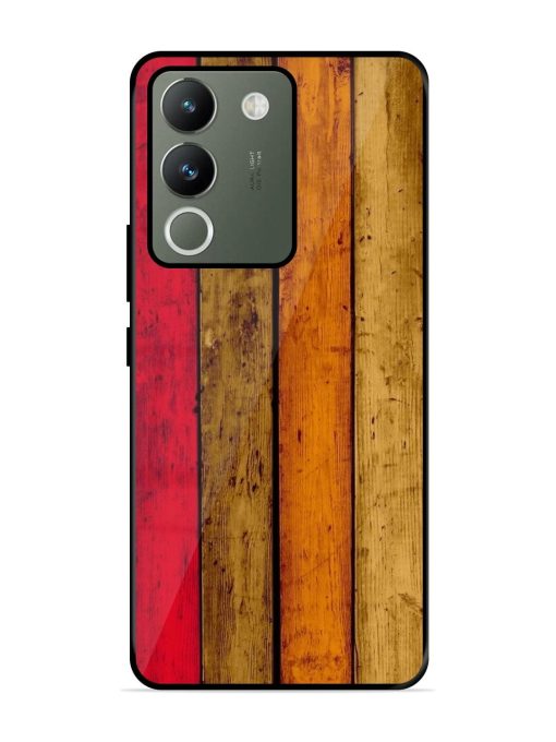 Colorful Woodgrain Glossy Soft Edge Case for Vivo Y200 (5G) Chachhi