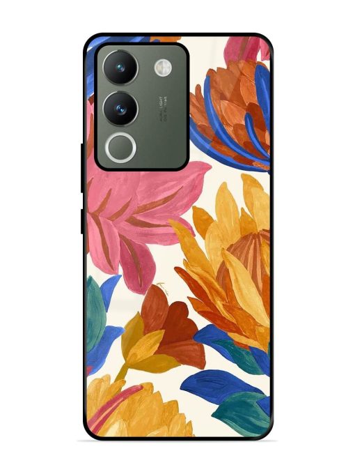 Blooming Tapestry Glossy Soft Edge Case for Vivo Y200 (5G) Chachhi