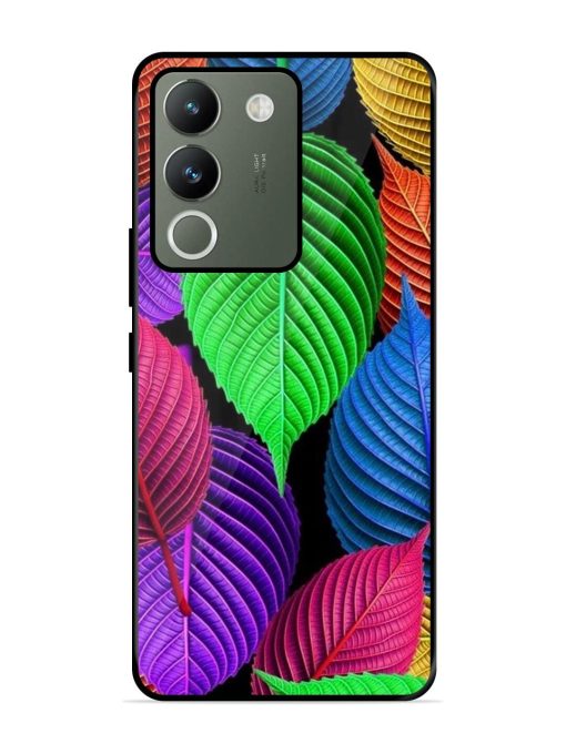 Rainbow Leaf Symphony Glossy Soft Edge Case for Vivo Y200 (5G) Chachhi