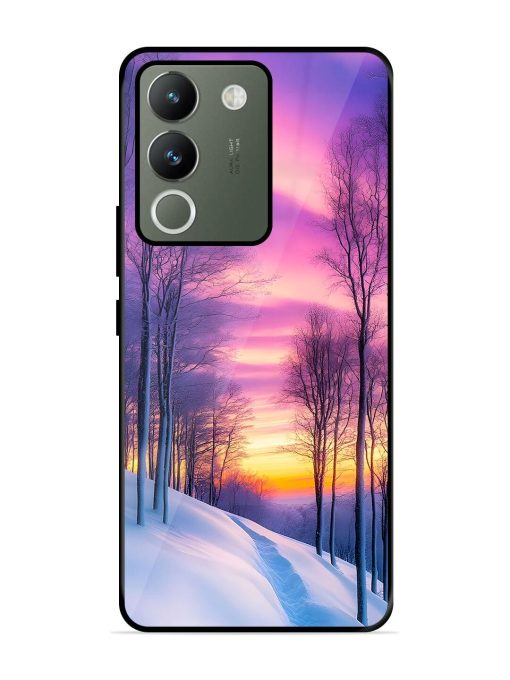 Winter'S Purple Haze Glossy Soft Edge Case for Vivo Y200 (5G) Chachhi