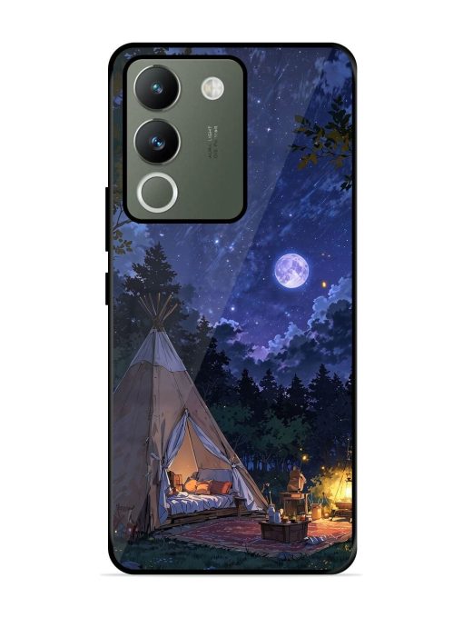 Moonlight Camping Glossy Soft Edge Case for Vivo Y200 (5G) Chachhi