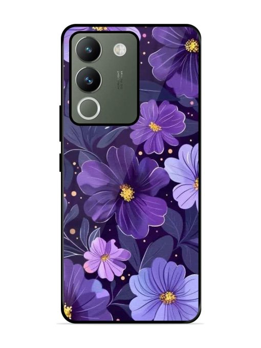 Purple Paradise Glossy Soft Edge Case for Vivo Y200 (5G) Chachhi