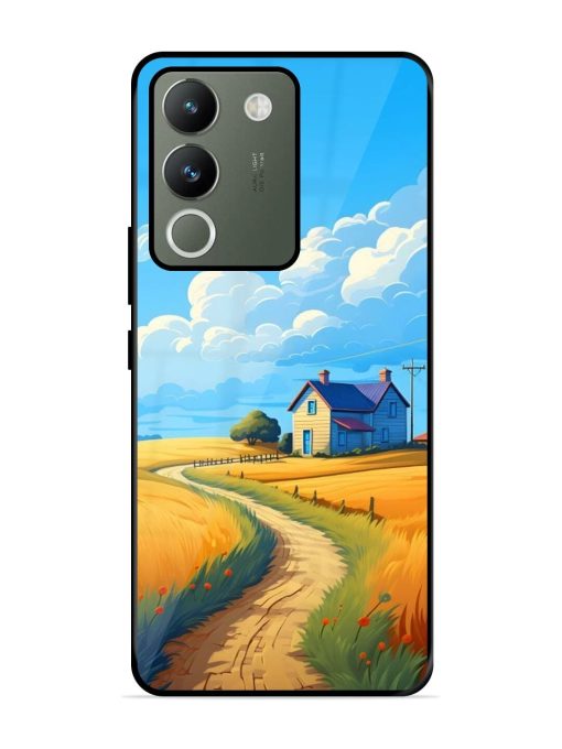 Countryside Cottage Glossy Soft Edge Case for Vivo Y200 (5G) Chachhi