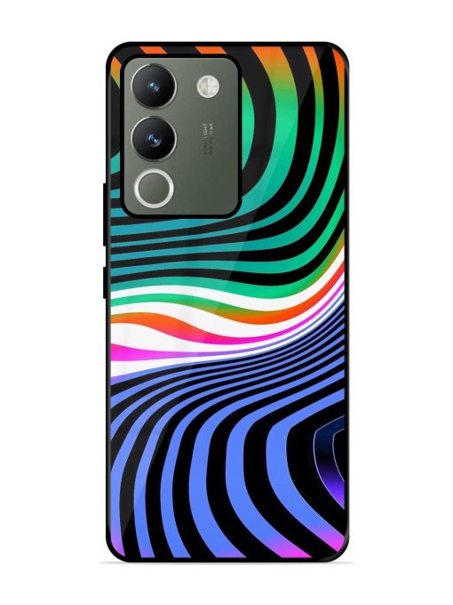 Psychedelic Waves Glossy Soft Edge Case for Vivo Y200 (5G) Chachhi