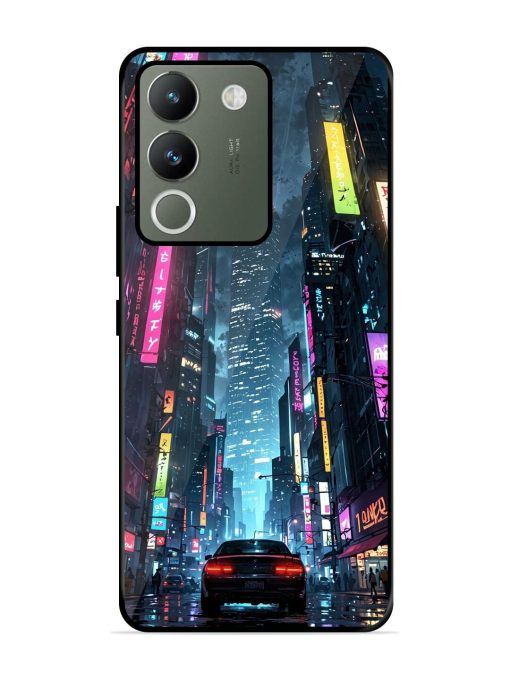 Neon Nightscape Glossy Soft Edge Case for Vivo Y200 (5G) Chachhi