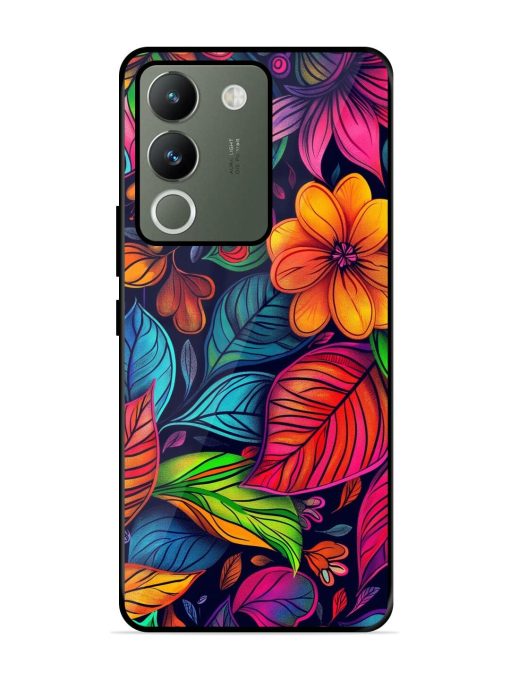 Rainbow Of Blooms Glossy Soft Edge Case for Vivo Y200 (5G) Chachhi