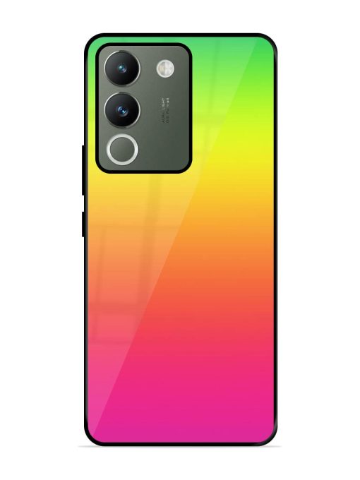 Rainbow Gradient Glossy Soft Edge Case for Vivo Y200 (5G) Chachhi