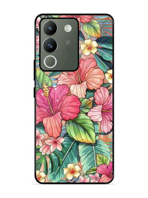 Tropical Tapestry Glossy Soft Edge Case for Vivo Y200 (5G) Chachhi