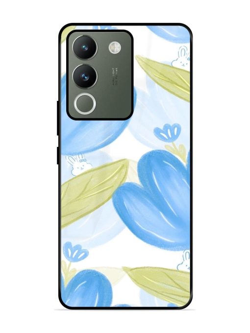 Bunny'S Blue Garden Glossy Soft Edge Case for Vivo Y200 (5G) Chachhi