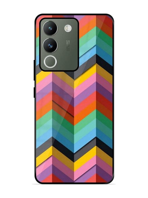 Colorful Zigzag Glossy Soft Edge Case for Vivo Y200 (5G) Chachhi