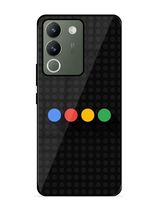 Google Dots Glossy Soft Edge Case for Vivo Y200 (5G) Chachhi