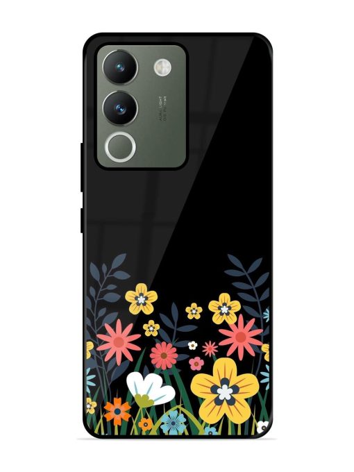 Floral Night Sky Glossy Soft Edge Case for Vivo Y200 (5G) Chachhi