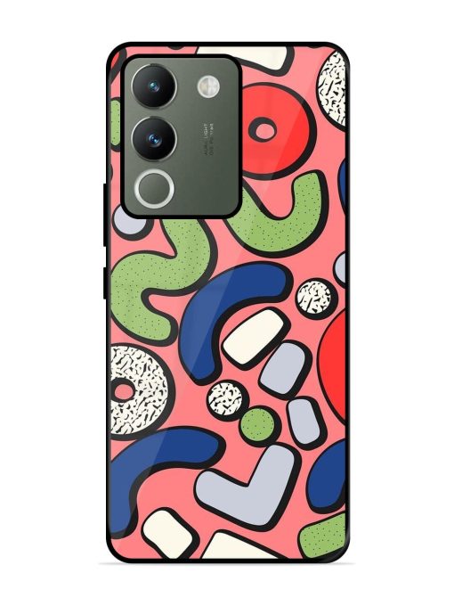 Groovy Geometric Shapes Glossy Soft Edge Case for Vivo Y200 (5G) Chachhi