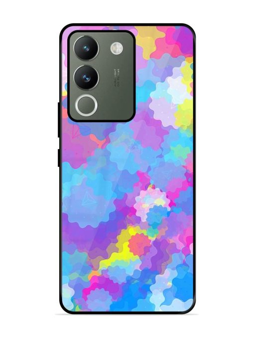 Psychedelic Cloud Burst Glossy Soft Edge Case for Vivo Y200 (5G) Chachhi