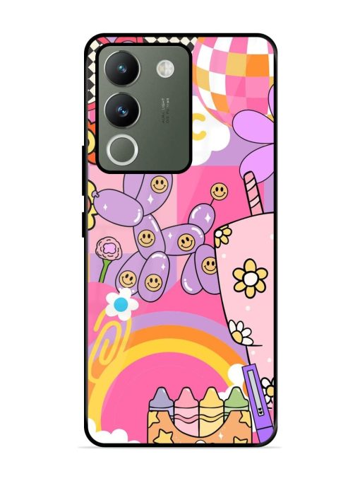 Whimsical Y2K Chaos Glossy Soft Edge Case for Vivo Y200 (5G) Chachhi