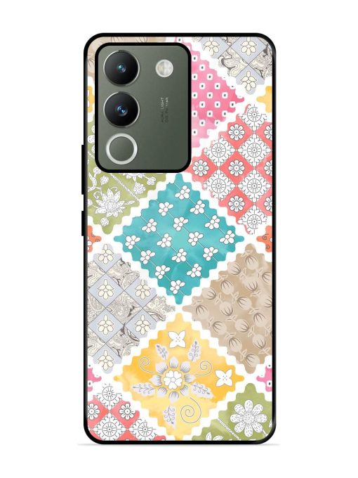 Patchwork Dreamscape Glossy Soft Edge Case for Vivo Y200 (5G) Chachhi