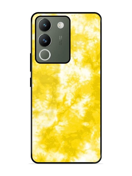 Golden Tie-Dye Twirl Glossy Soft Edge Case for Vivo Y200 (5G) Chachhi