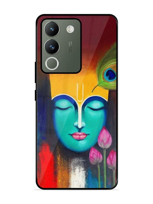 Divine Tranquility: The Face Of Krishna Glossy Soft Edge Case for Vivo Y200 (5G) Chachhi