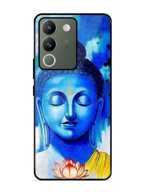 Serene Buddha With Lotus Glossy Soft Edge Case for Vivo Y200 (5G) Chachhi