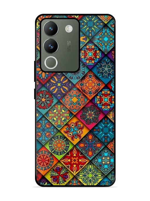 Patchwork Mandala Mosaic Glossy Soft Edge Case for Vivo Y200 (5G) Chachhi