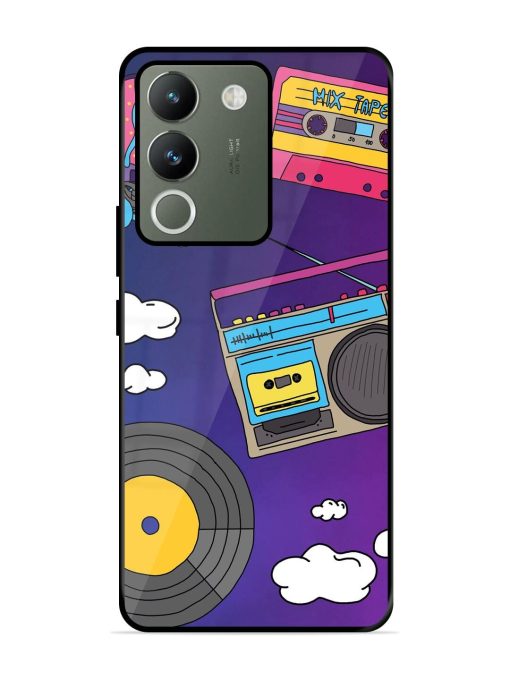 Retro Vibes Glossy Soft Edge Case for Vivo Y200 (5G) Chachhi