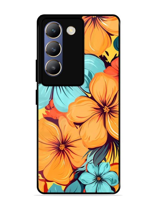 Tropical Bloom Glossy Soft Edge Case for Vivo Y200E (5G) Chachhi