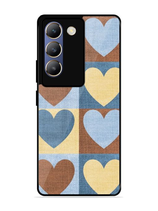 Hearts On Canvas Glossy Soft Edge Case for Vivo Y200E (5G) Chachhi