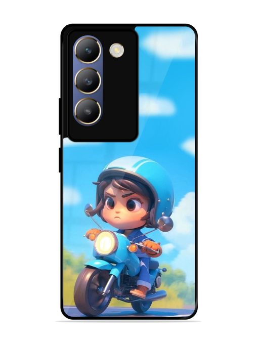 Little Rider Glossy Soft Edge Case for Vivo Y200E (5G) Chachhi