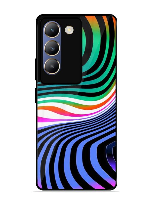 Psychedelic Waves Glossy Soft Edge Case for Vivo Y200E (5G) Chachhi