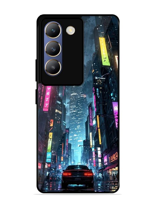 Neon Nightscape Glossy Soft Edge Case for Vivo Y200E (5G) Chachhi