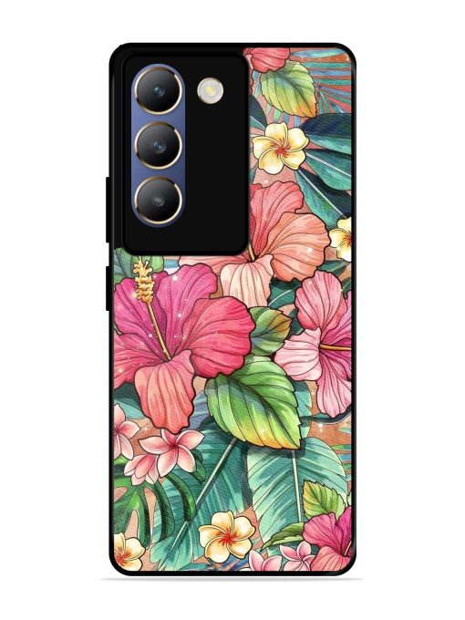 Tropical Tapestry Glossy Soft Edge Case for Vivo Y200E (5G) Chachhi