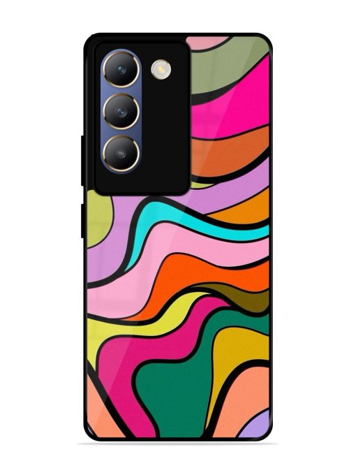 Wavy Wonder Glossy Soft Edge Case for Vivo Y200E (5G) Chachhi