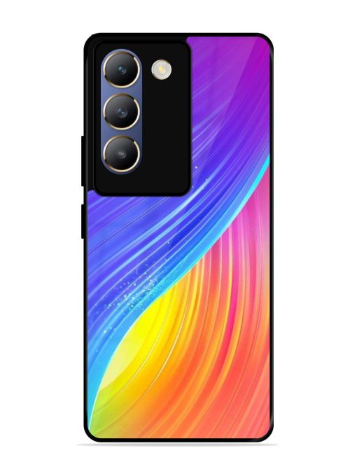 Neon Swirl Glossy Soft Edge Case for Vivo Y200E (5G) Chachhi