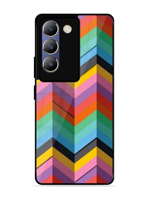 Colorful Zigzag Glossy Soft Edge Case for Vivo Y200E (5G) Chachhi