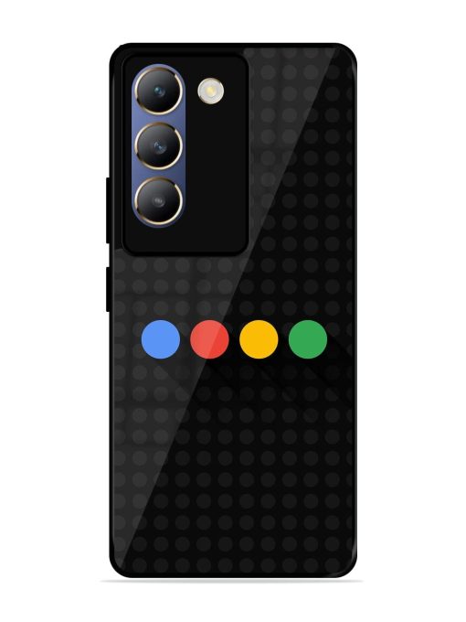 Google Dots Glossy Soft Edge Case for Vivo Y200E (5G) Chachhi