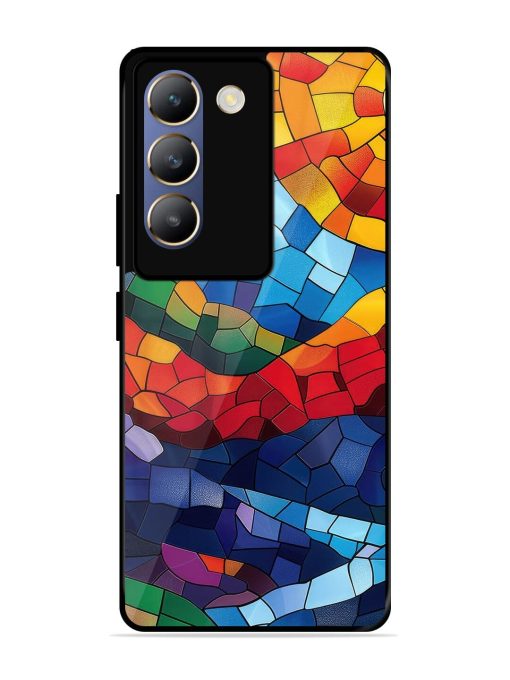 Mosaic Sunset Glossy Soft Edge Case for Vivo Y200E (5G) Chachhi