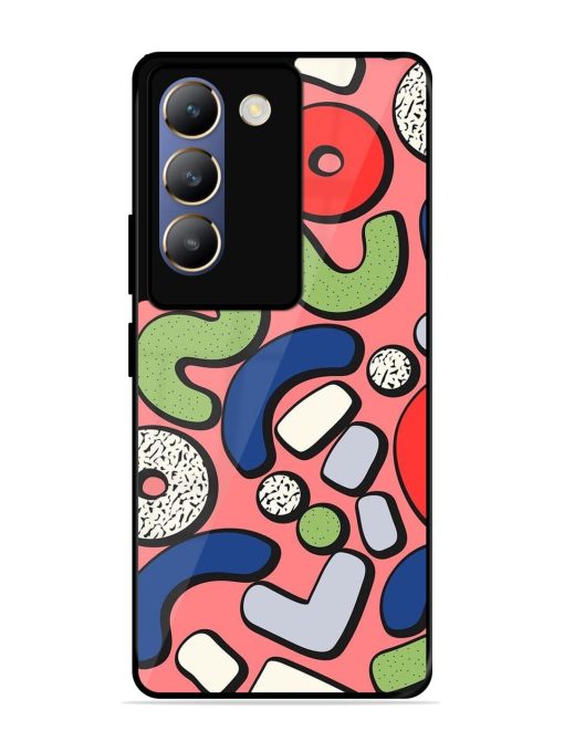 Groovy Geometric Shapes Glossy Soft Edge Case for Vivo Y200E (5G) Chachhi