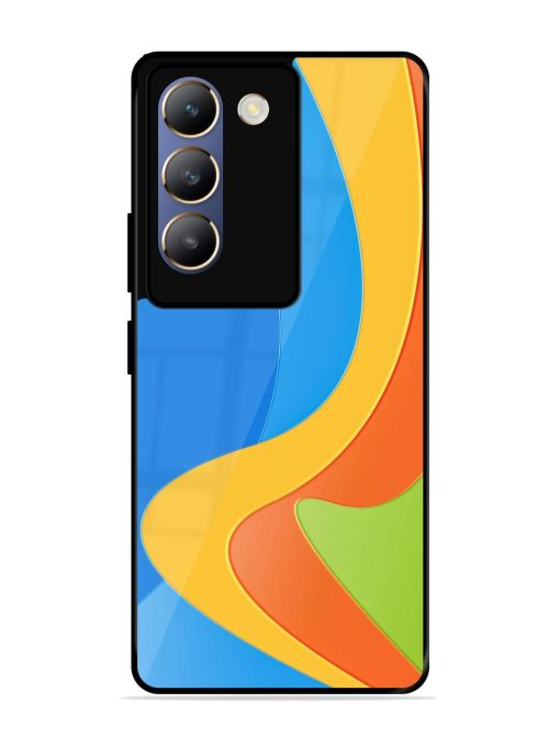 Curvy Color Cascade Glossy Soft Edge Case for Vivo Y200E (5G) Chachhi