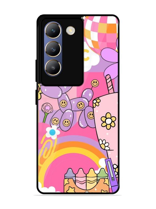 Whimsical Y2K Chaos Glossy Soft Edge Case for Vivo Y200E (5G) Chachhi