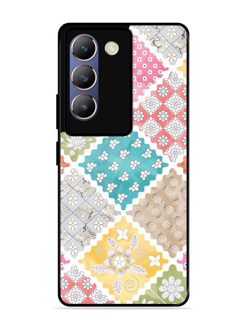 Patchwork Dreamscape Glossy Soft Edge Case for Vivo Y200E (5G) Chachhi