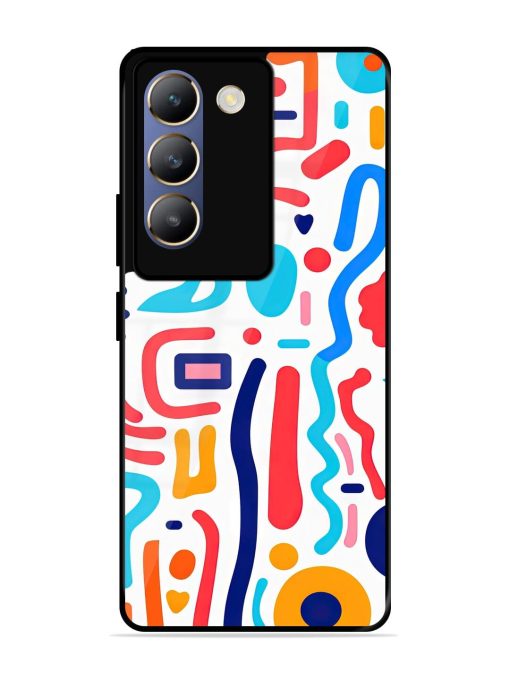 Whimsical Doodle Chaos Glossy Soft Edge Case for Vivo Y200E (5G) Chachhi