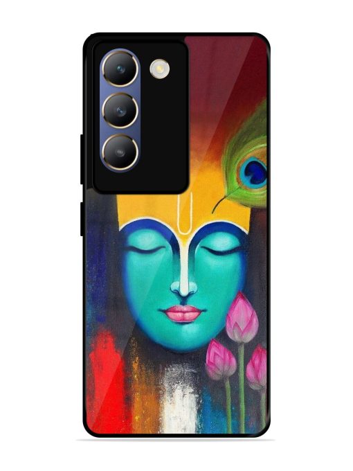 Divine Tranquility: The Face Of Krishna Glossy Soft Edge Case for Vivo Y200E (5G) Chachhi