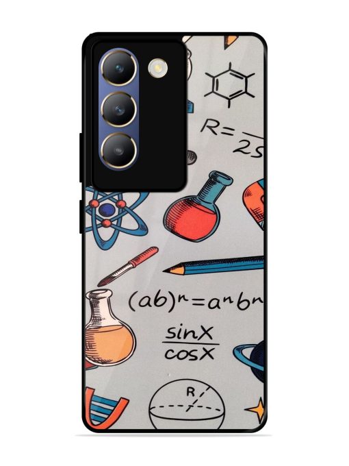 Science Doodle Delight Glossy Soft Edge Case for Vivo Y200E (5G) Chachhi