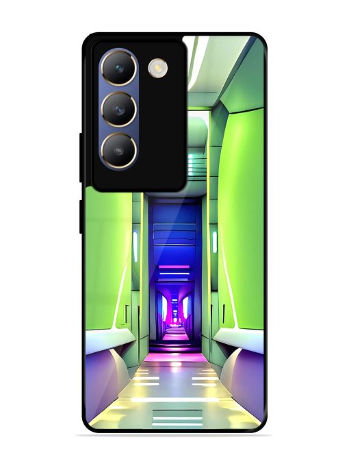 Neon Corridor Glossy Soft Edge Case for Vivo Y200E (5G) Chachhi