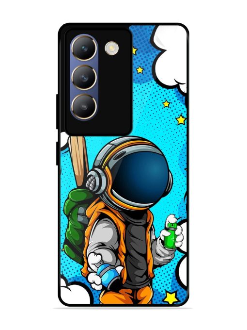 Space Graffiti Artist Glossy Soft Edge Case for Vivo Y200E (5G) Chachhi