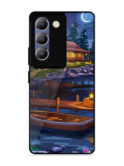 Moonlit Serenity Glossy Soft Edge Case for Vivo Y200E (5G) Chachhi